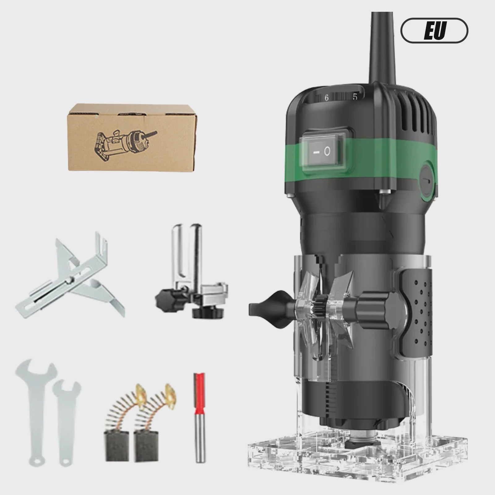 Krachtige 1380W Elektrische Hout Router & Trimmer voor Frezen, Graveren en Frezen