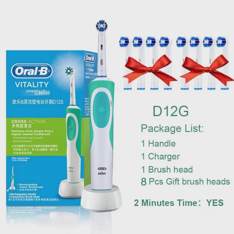 Oral-B Vitality 3D White Elektrische Tandenborstel - Roterende Reiniging & Inductieladen