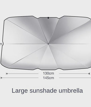 Universeel Auto Voorruit Zonnescherm Paraplu - Opvouwbaar & Compact