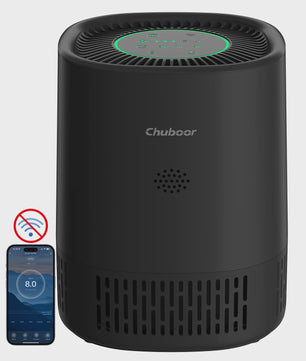 Chuboor Luchtreiniger H13 HEPA met WiFi & App Bediening - Stil & Compact voor Ruimtes tot 20m²