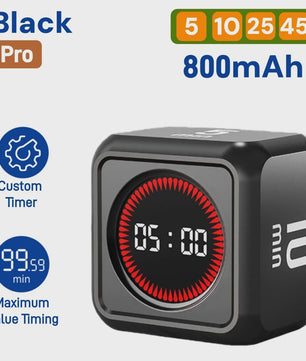 Slimme Timer Kubus met Zwaartekracht Sensor - Visuele Tijdmanagement Tool met LED Scherm