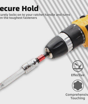 40-delige Torx Hex Spline Bit Socket Set met Werkhandschoenen en Opbergkoffer