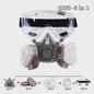 Professioneel Halfgelaatsmasker met Verwisselbare Filters en Veiligheidsbril - Ideaal voor Schilderen en Industrieel Gebruik