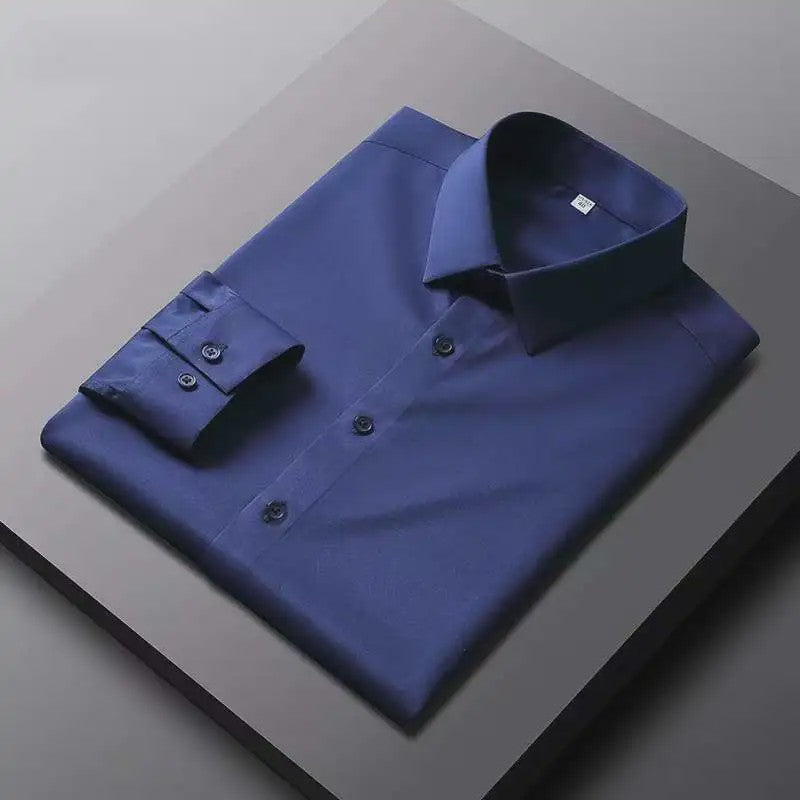 Heren Strijkloos Overhemd met Lange Mouwen - Casual & Zakelijk