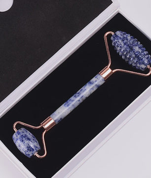 Luxe Jade Gezichtsmassage Roller & Gua Sha Set - Rose Gold