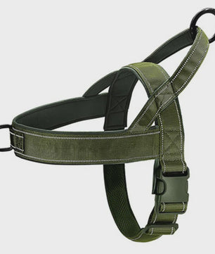 Tactisch Anti-Trek Hondentuig - Verstelbaar 1000D Nylon Vest met Handvat voor Grote Honden, Outdoor Training & Reflecterend