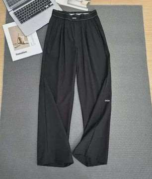 Dames Wijde Leg Broek - Hoge Taille, Ademend & Comfortabel voor Yoga en Casual Gebruik
