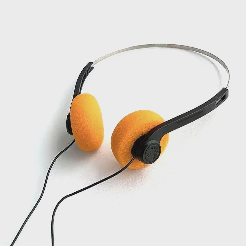 Retro 3.5mm Bedrade Koptelefoon - Universeel, Noise Cancelling, Lichtgewicht voor Muziek & Sport