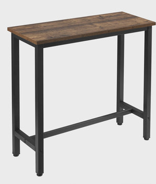 WOLTU Bartafel 100x40x100cm - Stijlvolle Bistro Cocktail Eettafel met Vintage Houtlook