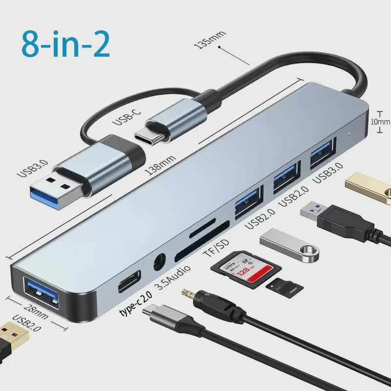 Universele USB-C Hub Docking Station met Thunderbolt 3, 4K HDMI & PD Opladen