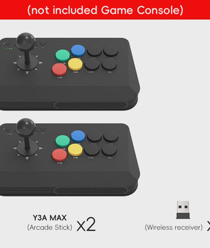 Wireless Arcade Stick Y3A Max - Pro Fight Joystick voor PC, TV Box & Retro Games