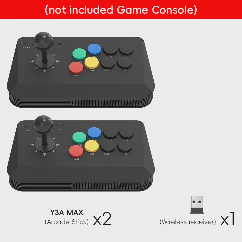 Wireless Arcade Stick Y3A Max - Pro Fight Joystick voor PC, TV Box & Retro Games