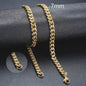 Vnox Gouden Kubaanse Ketting - Roestvrij Staal Unisex Halsketting