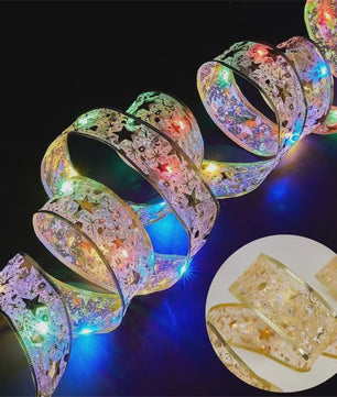 Kerstlint met LED Verlichting - Batterijgevoed - Decoratie voor Kerstboom & Feestdagen