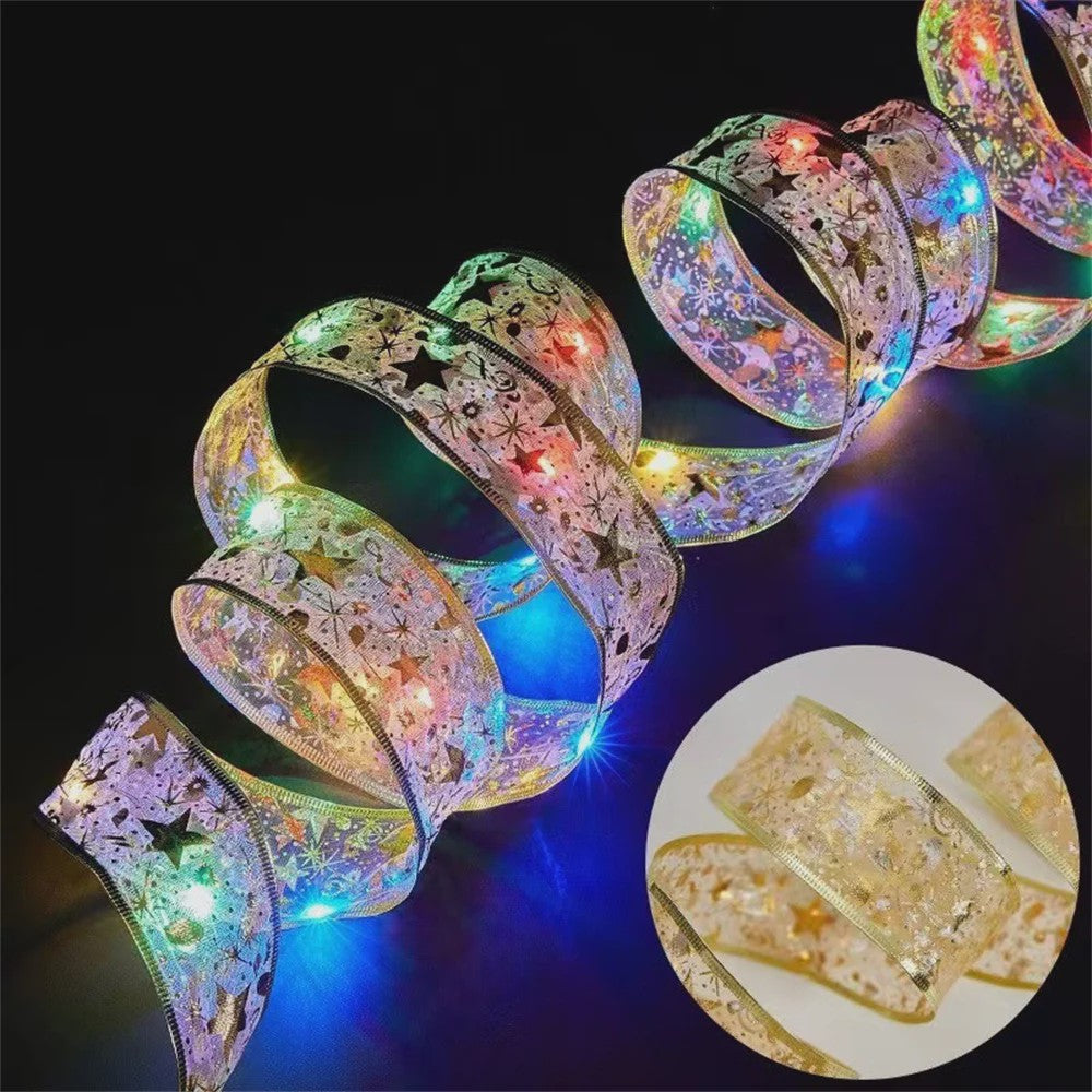 Kerstlint met LED Verlichting - Batterijgevoed - Decoratie voor Kerstboom & Feestdagen