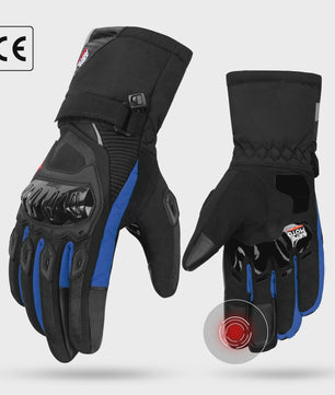 KEMiMOTO Winter Motorhandschoenen Zwart - Waterdicht, Winddicht & Touchscreen
