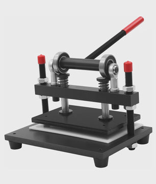 Handmatige Leer Snijmachine - Krachtige Clicker Press voor Leer & Stof