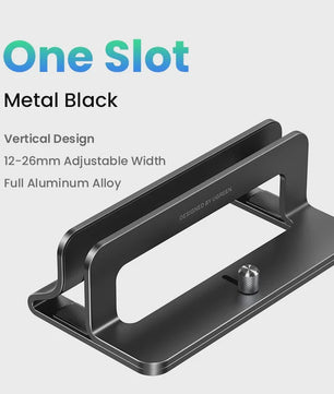 UGREEN Verticale Laptop Standaard - Aluminium, Verstelbaar voor MacBook, Laptops, Tablets & Telefoons