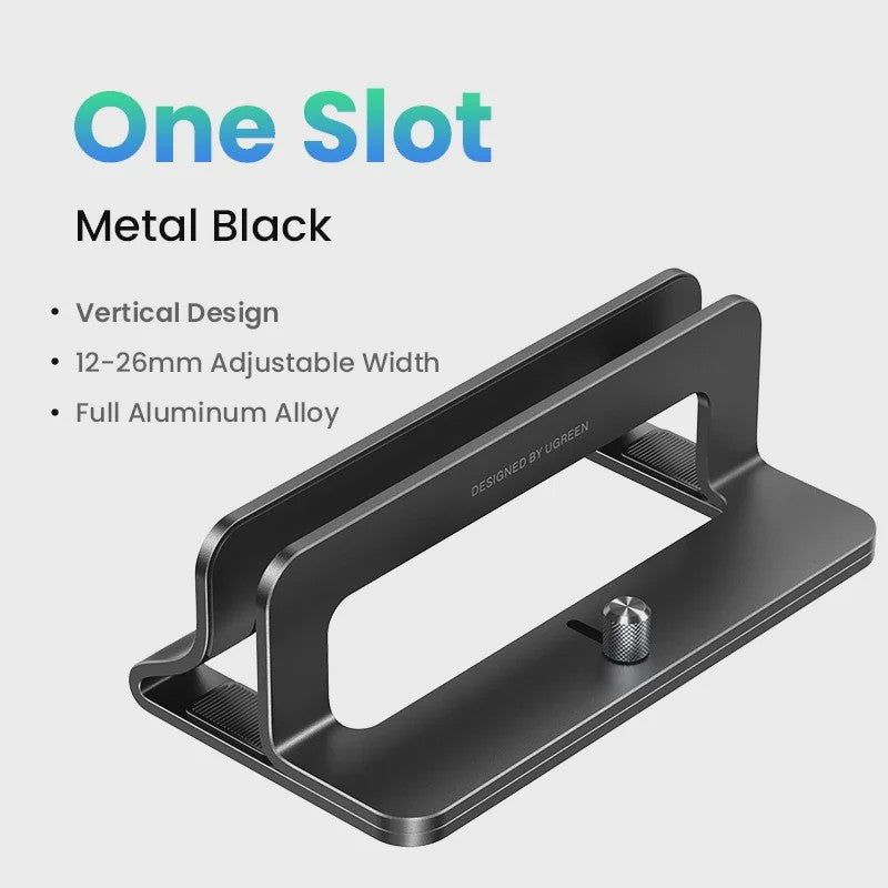 UGREEN Verticale Laptop Standaard - Aluminium, Verstelbaar voor MacBook, Laptops, Tablets & Telefoons