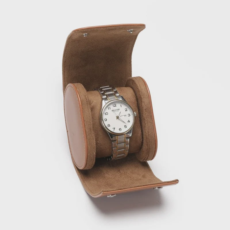 Luxe Leren Horlogeroller - Opvouwbare Reisbox voor 1, 2 of 3 Horloges