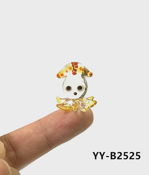 Schattig Mini Glazen Calamari Beeldje - Japans Stijl Zeedier Ornament voor Tafel & Aquarium Decoratie
