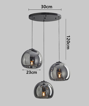 Moderne LED Hanglamp Glas - Design Plafondlamp voor Eetkamer & Woonkamer