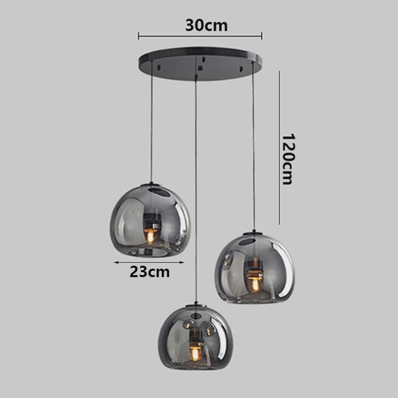 Moderne LED Hanglamp Glas - Design Plafondlamp voor Eetkamer & Woonkamer