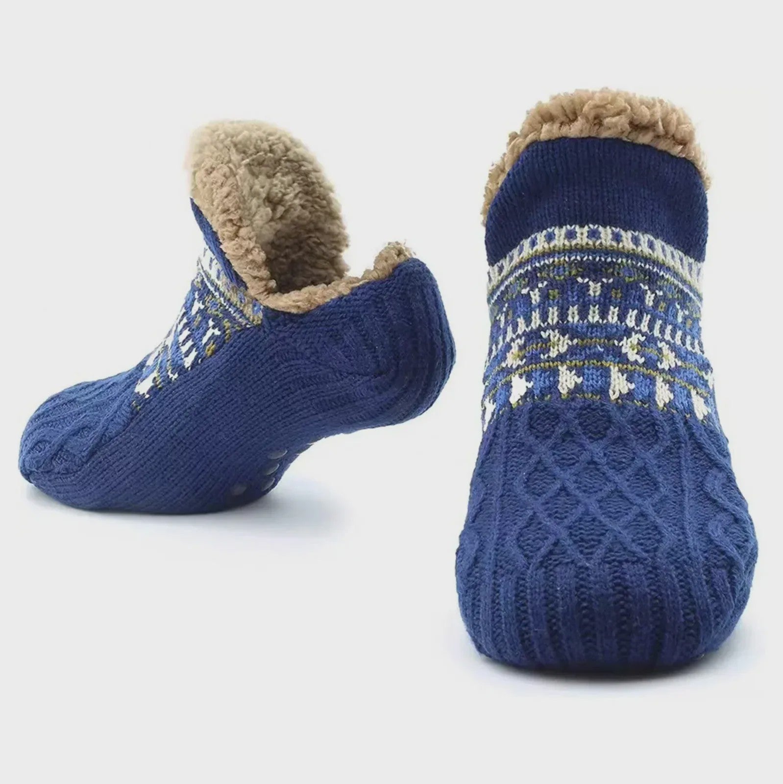 Super Warme Unisex Huissokken met Pluche Voering - Antislip & Comfortabel voor Winter