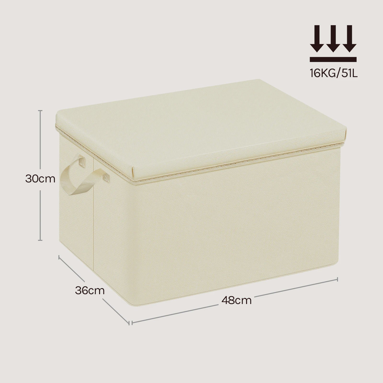 Set Opbergdozen met Deksel - Opvouwbare Stoffen Organizers voor Kleding, Dekbedden en Meer