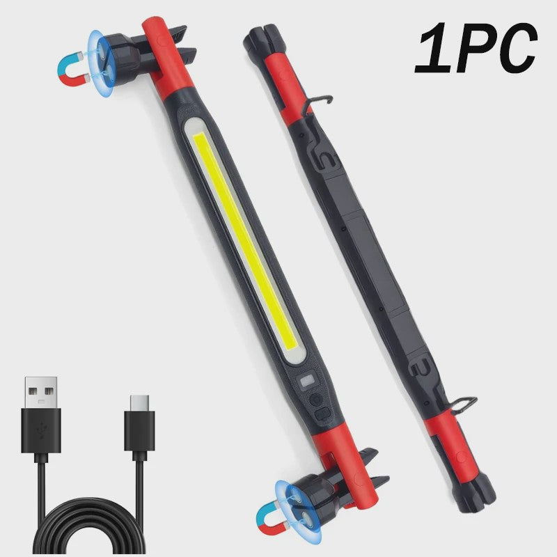 Oplaadbare LED Werkplaat Lamp met Magneet & Haken - Ideaal voor Auto Reparatie