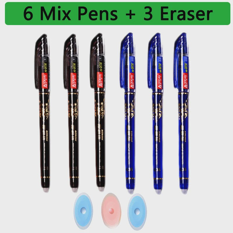 Set van 25 Kawaii Uitwisbare Gelpennen - Vloeiend Schrijven en Wissen voor School & Kantoor