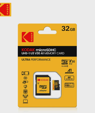 KODAK Micro SD Kaart 16GB - 256GB | Class 10 U3 4K | TF Kaart voor Drone & Telefoon