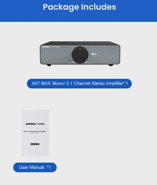 AIYIMA A07 MAX TPA3255 Versterker: Krachtige 2.0 Stereo & Mono Audio Versterker (300W x 2 / 600W)