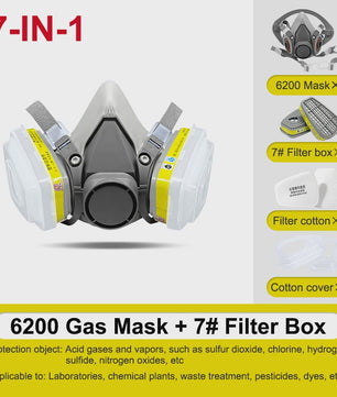 Herbruikbaar Volledig Gezichtsmasker Ademhalingsbescherming 6200 - Spuitwerk, Chemie & Lassen