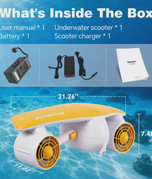 Krachtige Onderwater Scooter met 28lbs Stuwkracht - 50m Diepte & Dubbele Snelheid