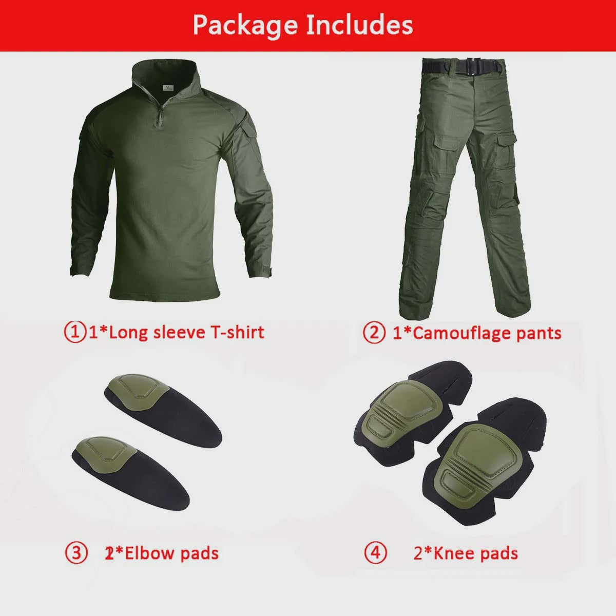 Groen Tactisch Uniform Set: Outdoor Kleding voor Training, Jacht en Paintball