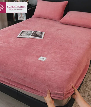 Luxe Coral Fleece Hoeslaken - Extra Zacht & Warm - Winter Beddengoed
