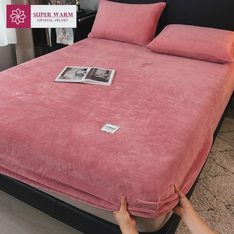 Luxe Coral Fleece Hoeslaken - Extra Zacht & Warm - Winter Beddengoed