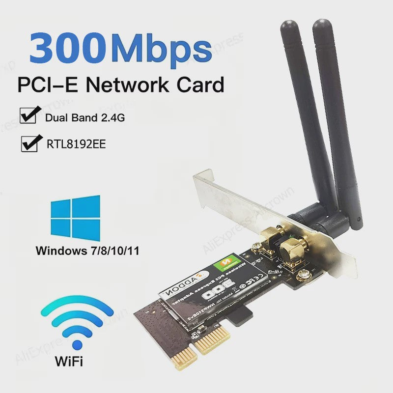 KEBIDUMEI DW1820 AC1200 PCIe WiFi Adapter met Bluetooth 4.1