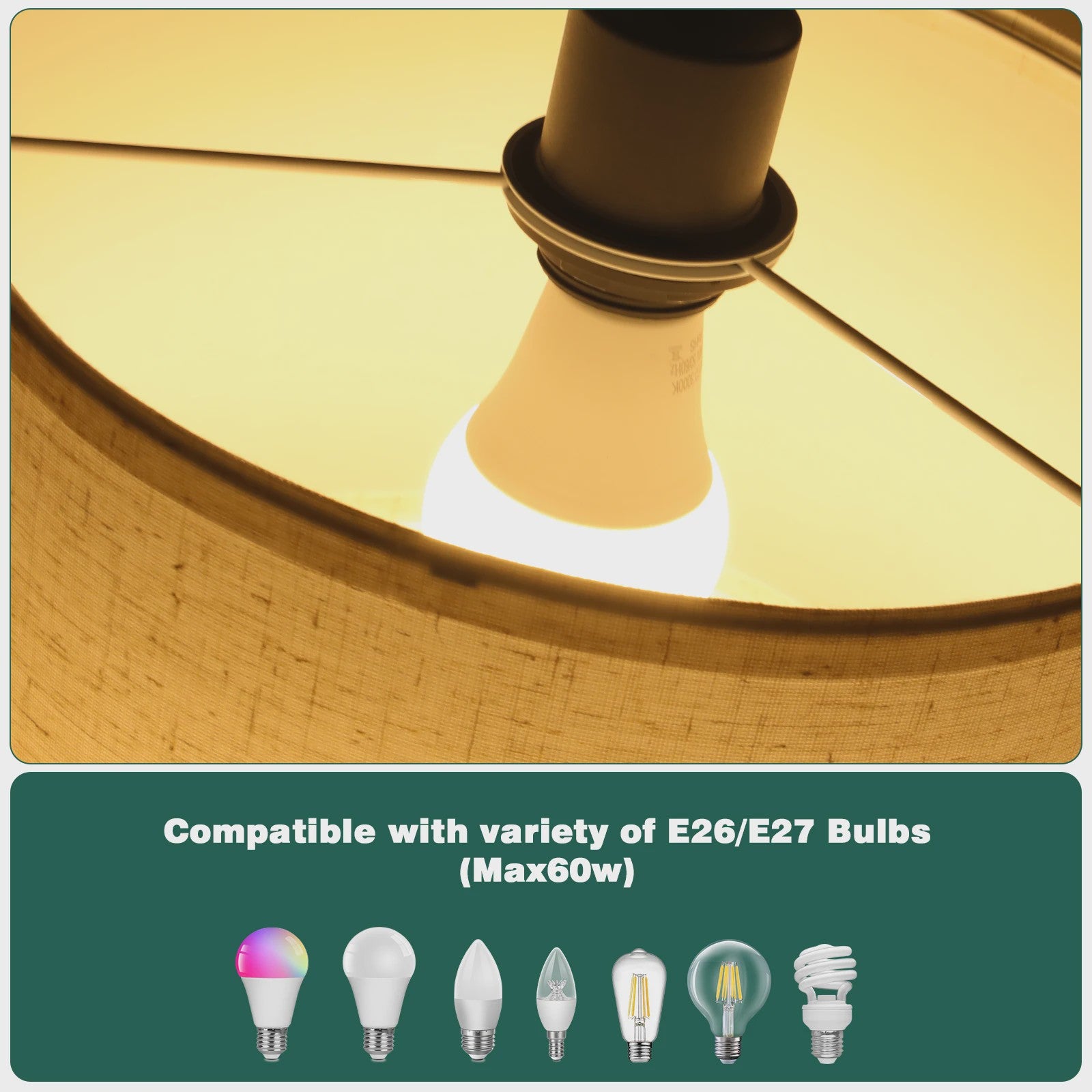 Moderne Boog Vloerlamp 170cm met Linnen Lampenkap, Voetschakelaar & LED E27 Bulb