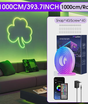 Flexibele RGB LED Neon Touwverlichting 30M/20M - App/Remote Bediening, Muziek Sync, IP65 Outdoor
