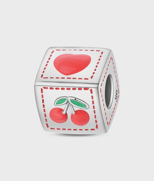 Zilverkleurige Fruit Bedels: Aardbei & Kers - Perfect voor DIY Armbanden