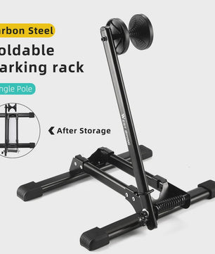WEST BIKING Opvouwbare Fiets Parkeerstandaard - Carbon Staal