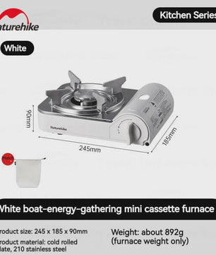 Naturehike Mini Camping Gasfornuis 2.2KW - Ultralicht & Draagbaar