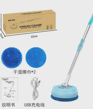 Draadloze Spin Mop: Automatische Vloer-, Auto- en Ramenreiniger