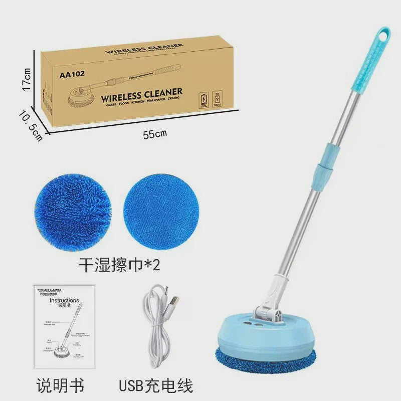 Draadloze Spin Mop: Automatische Vloer-, Auto- en Ramenreiniger