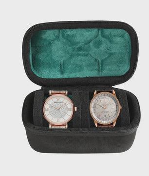 Luxe Horloge Reiskoffer - Harde Rol Organizer met Rode Voering voor 1, 2, 3, 5, 6 of 10 Horloges