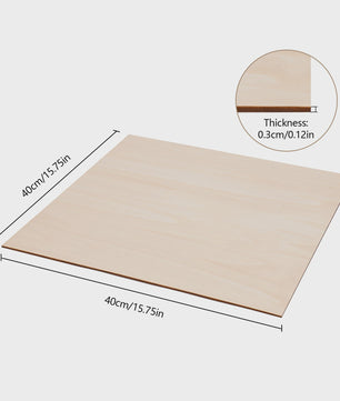 30x Houtplaten Basswood 3mm Dik - DIY & Decoratie (30x30cm/40x40cm)