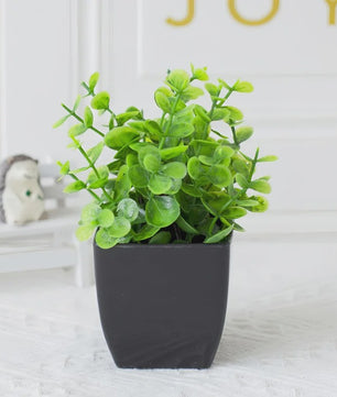 Kunstplant in Zwarte Pot - Decoratieve Groene Plant voor Huis, Kantoor & Feest