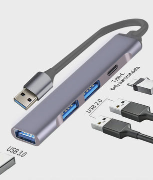 USB C Hub 3.0 & 2.0 Poorten, Type-C Docking Station met 5Gbps Snelheid & OTG Adapter